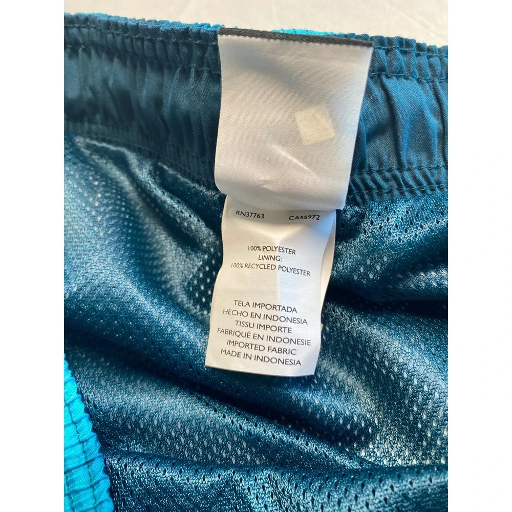 Nike Swim Mens Teal Blue Abstract Print Board Shorts NESS4382 XL
